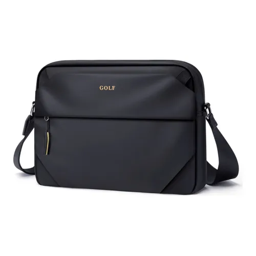 GOLF Oxford IPad Tablet Bag Cycling Bag Crossbody Bag Shoulder Bag Large Size Men's Dusty Black/Elegant Gray/Gray Green