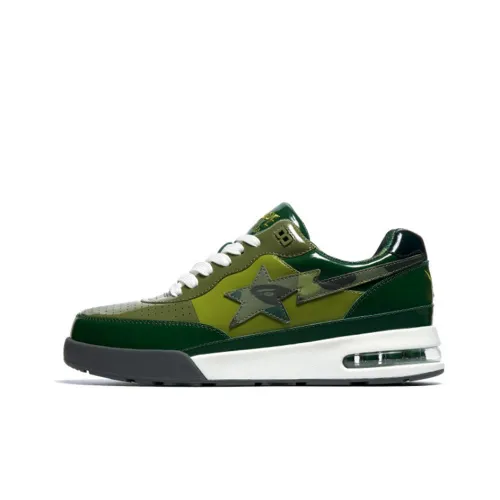 BAPE A BATHING APE Bape Road Sta Patent Leather Green 2022