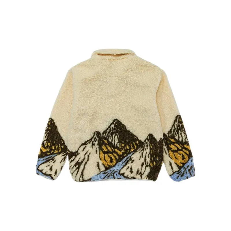 Vans FW22 Mountain Quarter Zip Teddy Pullover Sweatshirt-1