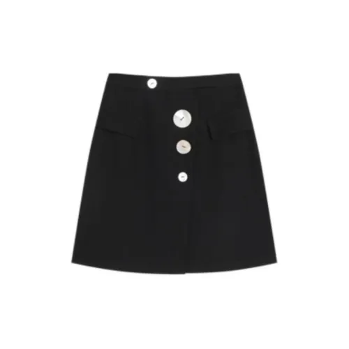 DIALOGUE Casual Short Skirts Women's Black