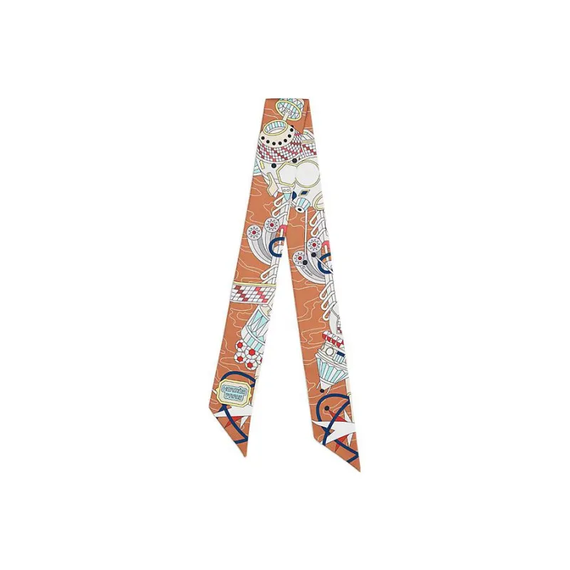 HERMES Silk Scarves Women's Black-0