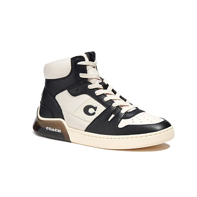 COACH CitySole Stylish Skateboarding Shoes Men's Black White-1