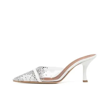 Malone Souliers Joella Wrap-toe Slippers Women's White