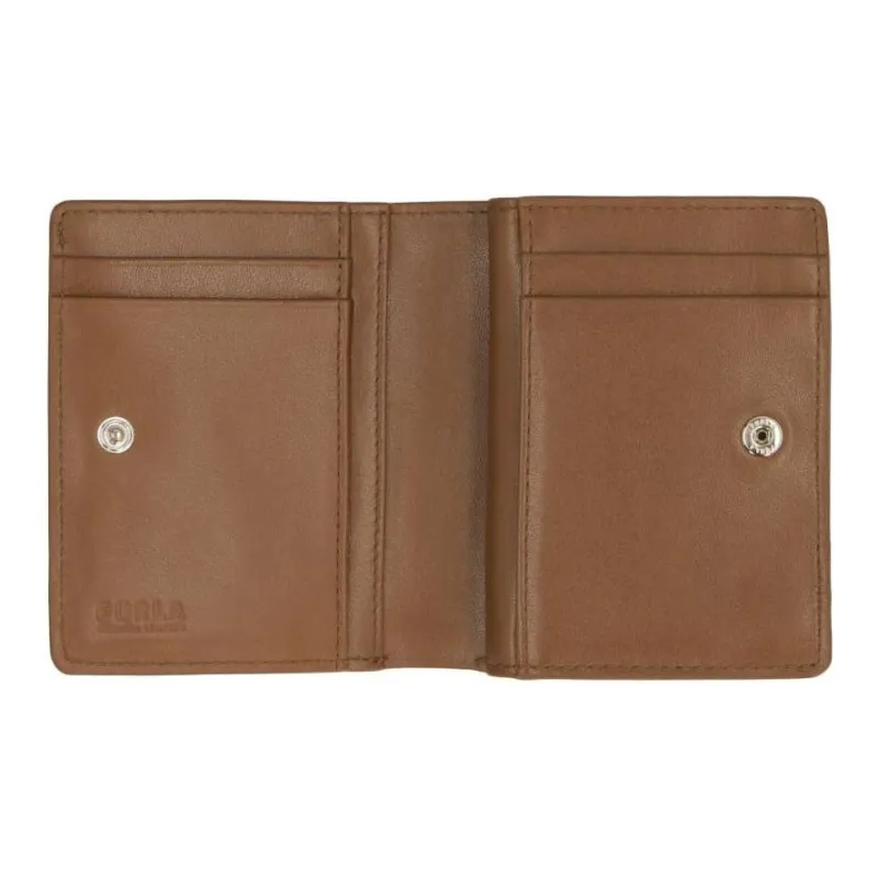 Furla My Joy Taita Calfskin Wallet Small Size Women's Brown-2