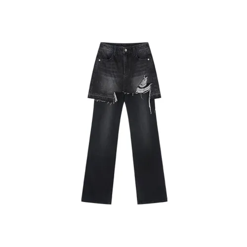 UOOYAA Jeans Women's Black