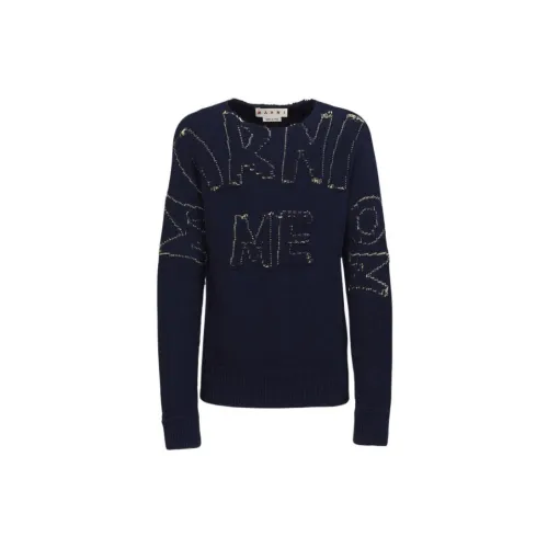 MARNI Cashmere Sweaters Men Blue