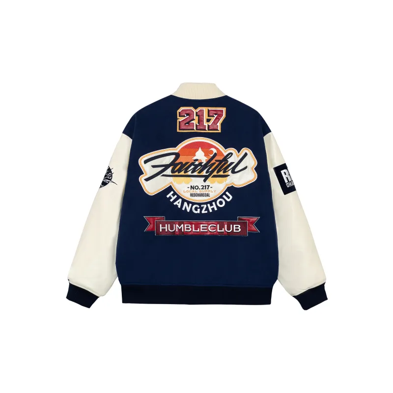 REDCHARCOAL Fall And Winter Baseball Jacket Coat Unisex-1