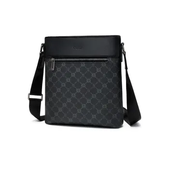 GOLF PVC Crossbody Bag Large Size Men's Black