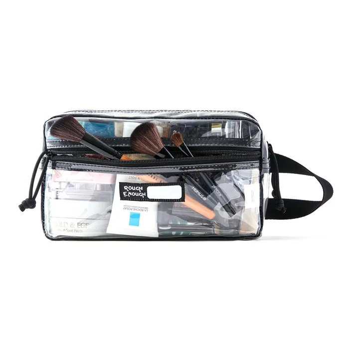 Rough Enough PVC Storage Bag, Makeup Bag, Toiletry Bag Regular Unisex Transparent-3