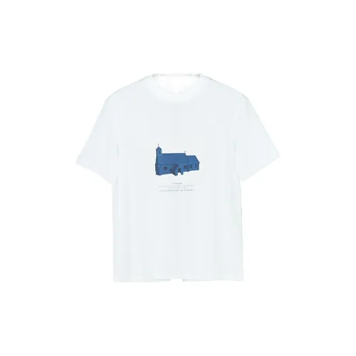 AFFIX FW22 Crew Neck Loose Fit Other Short-Sleeved T-Shirt Men's White