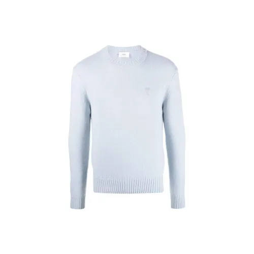 AMIPARIS Cashmere Sweaters Men Light Blue