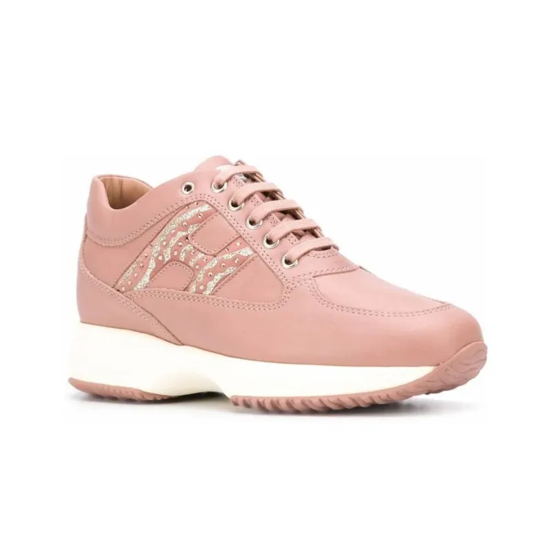 HOGAN Interactive Low-Top Casual Shoes Women's Pink-1