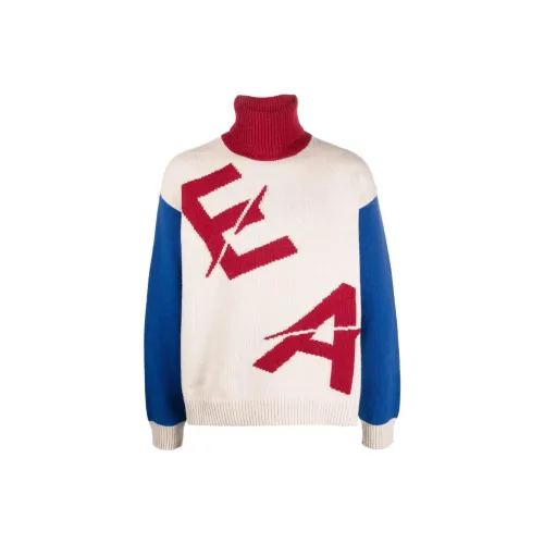 EMPORIO ARMANI Sustainable Collection Sweaters Men Red And Blue