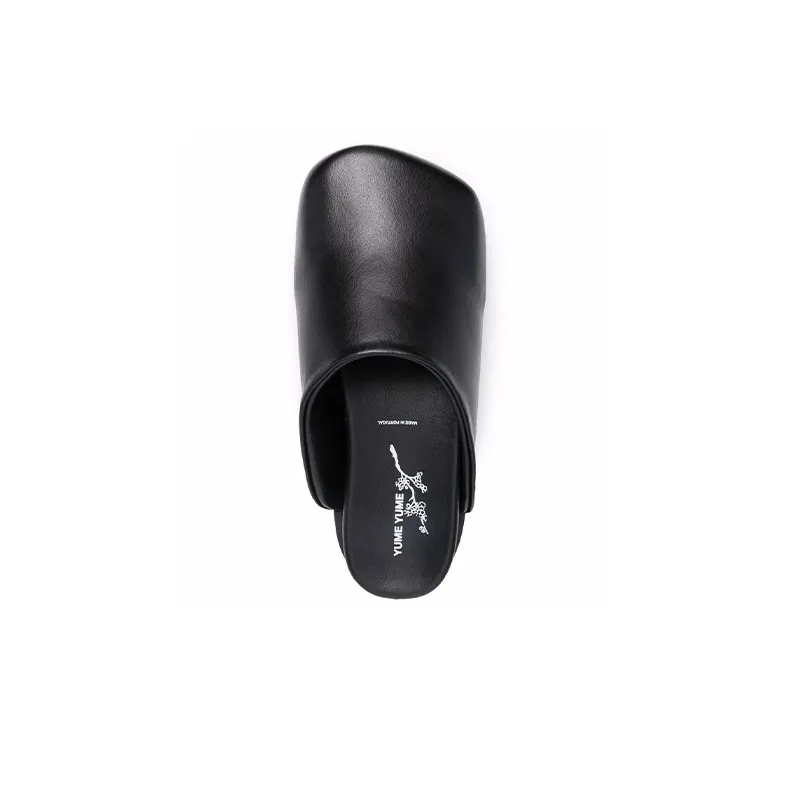 YUME YUME Chunky Square-Toe Slip-On Slides Women's-3