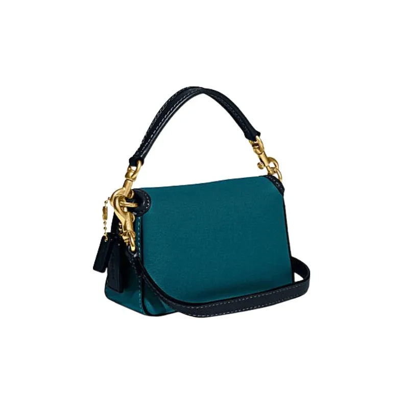 COACH Tabby Cow Leather Shoulder Bag, Crossbody Bag, Handbag Mini Women's Blue-1