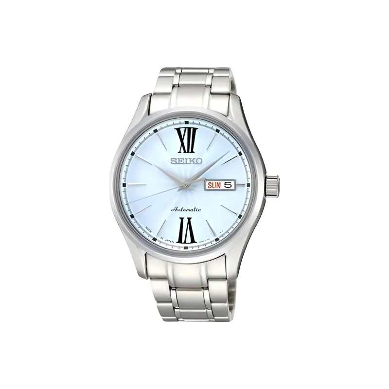 SEIKO Presage Series Automatic Mechanical Movement Stainless Steel Strap Watch 40mm Men's Watches Blue Dial-0