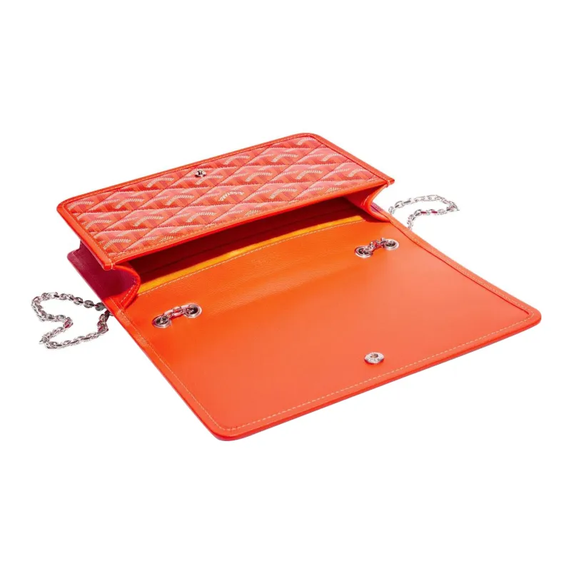 GOYARD Alexandre III Canvas With Leather Shoulder Bag Crossbody Bag Women's Orange-3