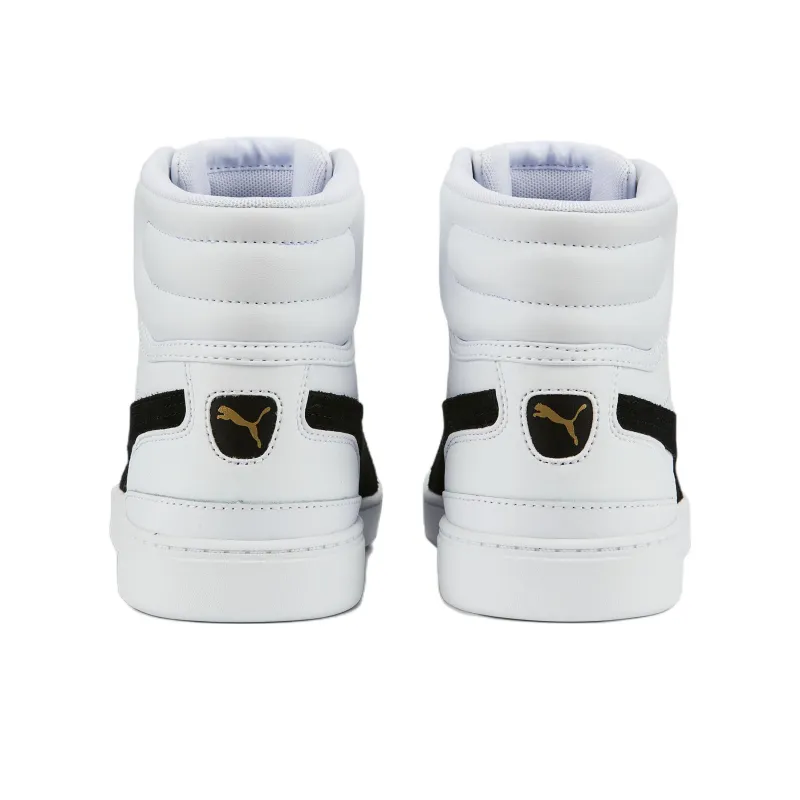 PUMA Vikky V3 Mid L Skateboard Shoes Women's High-Top White/Black-4