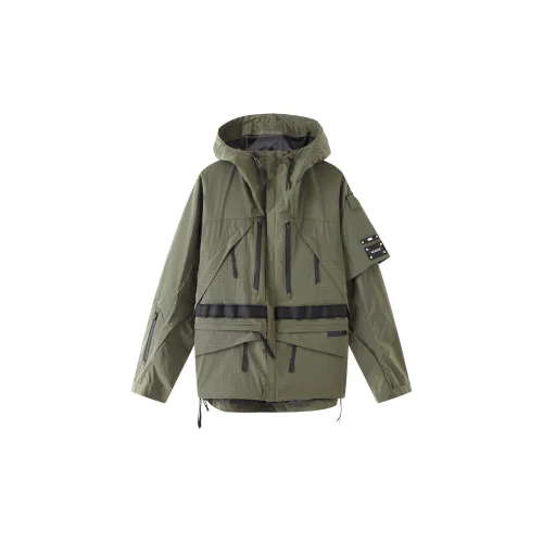 LNG X Nemen Collection Parka Coats Unisex Army Green