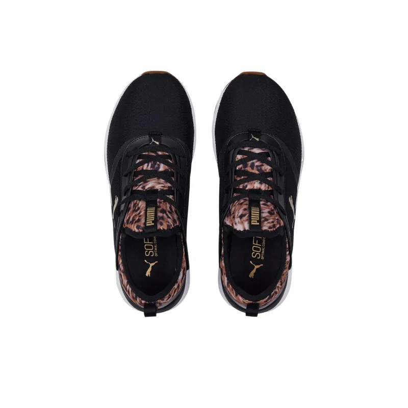 PUMA Softride Ruby Safari Anti-Slip And Wear-Resistant Lightweight Low-Top Running Shoes Women's Black Brown-3