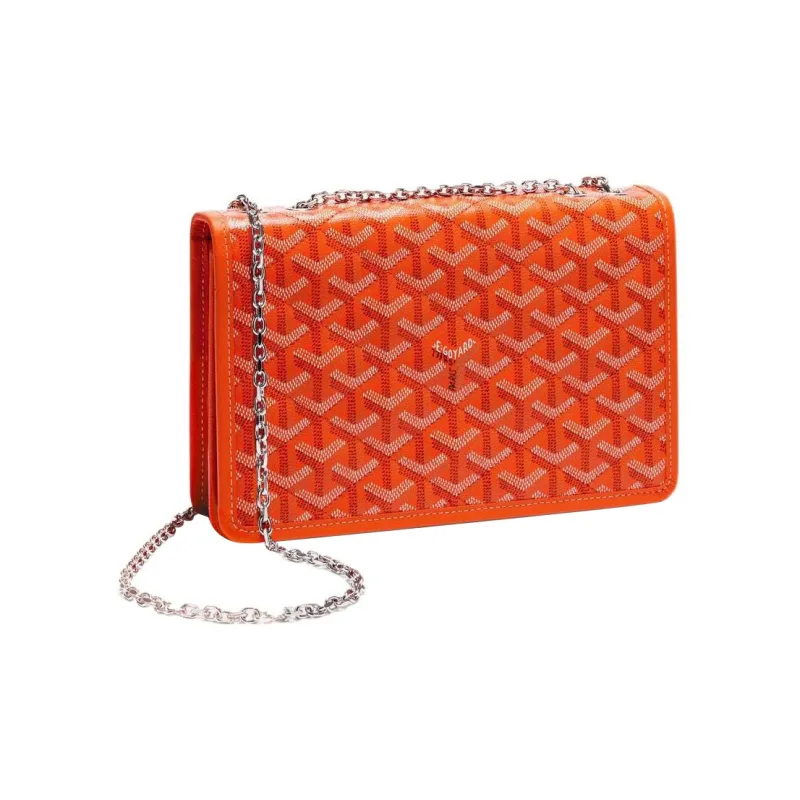 GOYARD Alexandre III Canvas With Leather Shoulder Bag Crossbody Bag Women's Orange-2