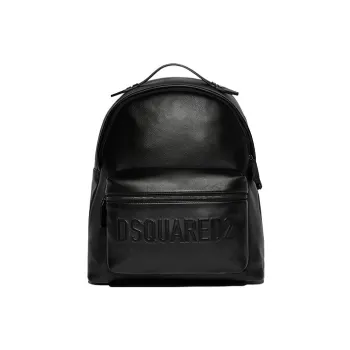 DSQUARED 2 Leather Backpack Unisex Black