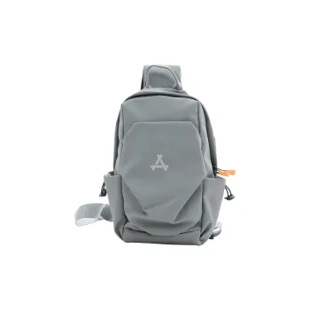 KONADCT Oxford Student Backpack, Shoulder Bag, Crossbody Bag Medium Size Unisex Black/Gray