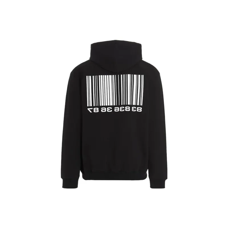 VTMNTS Barcode Printed Drawstring Hoodie-1