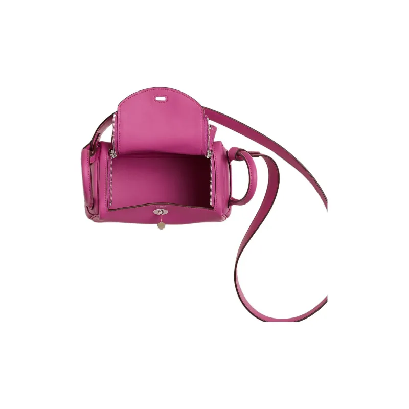 HERMES Lindy Swift Calfskin Handbag Shoulder Bag Crossbody Bag Mini Women's 9I Magnolia Woodlily Pink-2
