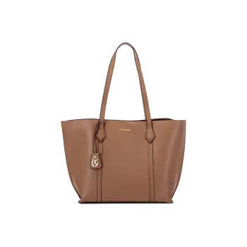 Hush Puppies Cow Leather Tote Bag Shopping Bag Shoulder Bags Women's Coffee