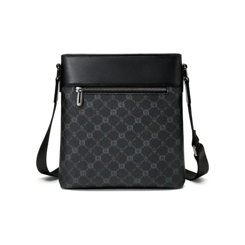 GOLF PVC Shoulder Bag, Crossbody Bag Tubas Men's Black-2