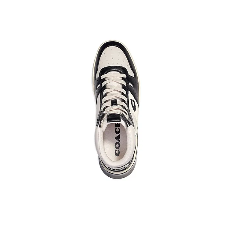 COACH CitySole Stylish Skateboarding Shoes Men's Black White-2