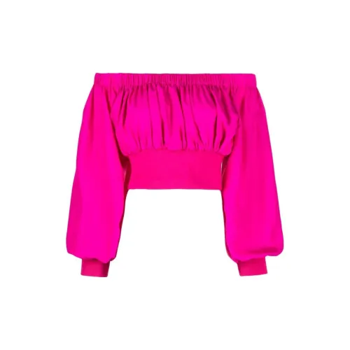 Alexander McQueen Crop Tops Women's Rose Red
