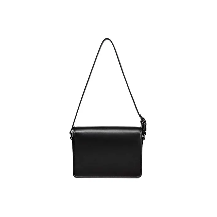 CL LUBOTING Calfskin Crossbody Bag Shoulder Bag Women's Black-4