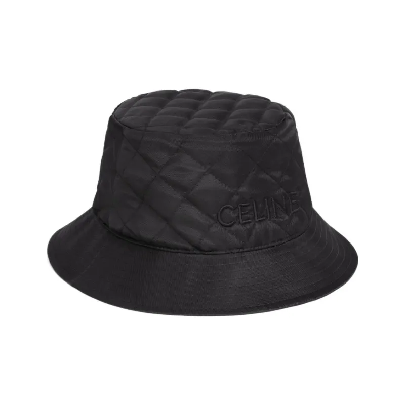 CELINE Logo Bucket Hat In Lightweight Nylon-1