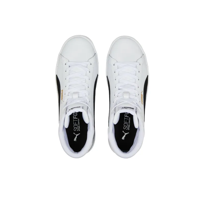 PUMA Vikky V3 Mid L Skateboard Shoes Women's High-Top White/Black-3