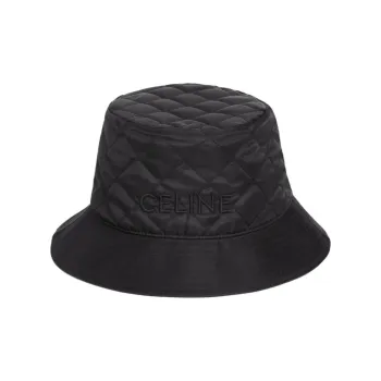 CELINE Logo Bucket Hat In Lightweight Nylon