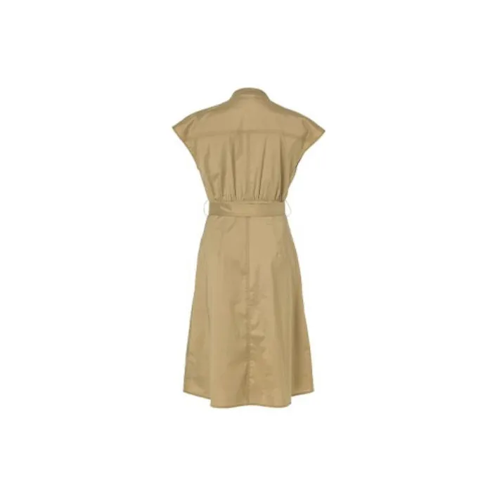 LOFT SHINE A Line Skirt Dress Brown-1