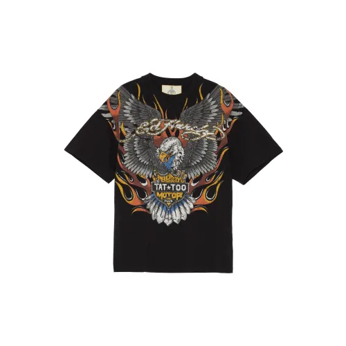 Ed Hardy T-Shirts Men Black E1OBM011