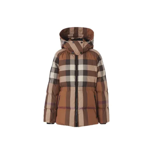 Burberry Down Jackets Women's Brown