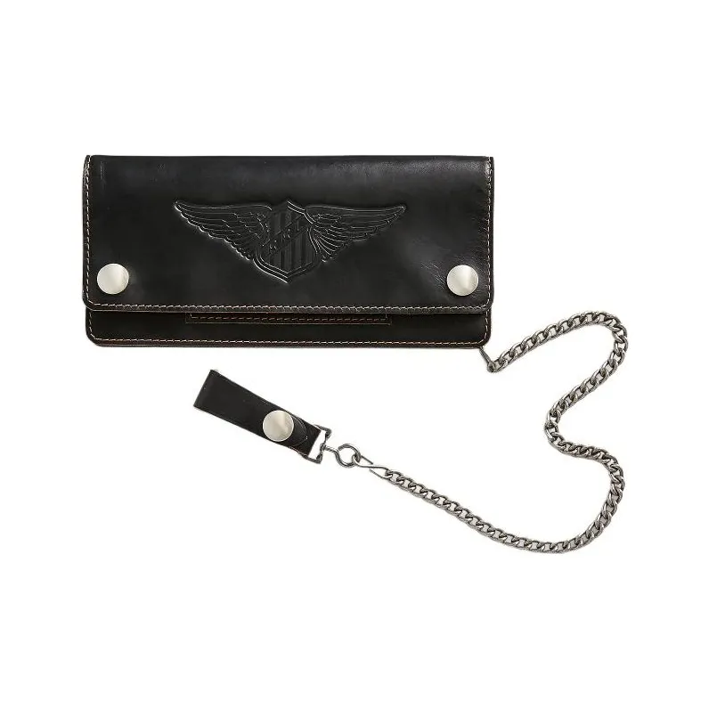 Polo Ralph Lauren Cow Leather Card Holder Wallet Men's Black-0