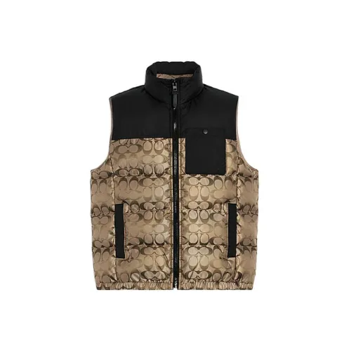 COACH Vests Men Gold