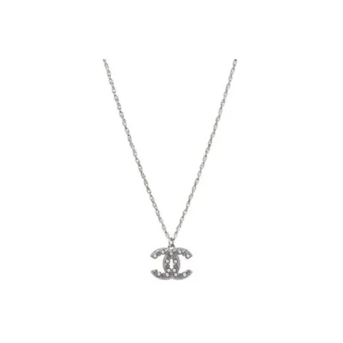 CHANEL Necklaces Women's Silver