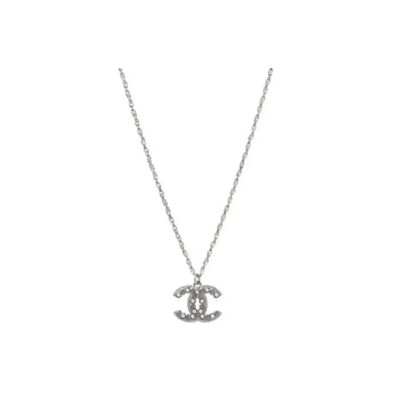 CHANEL Pearl Necklaces Women's Silver-0