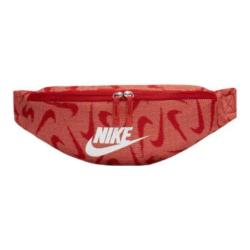 Nike Heritage Fabric Sling Bag Fanny Pack Regular Unisex Vermilion/White