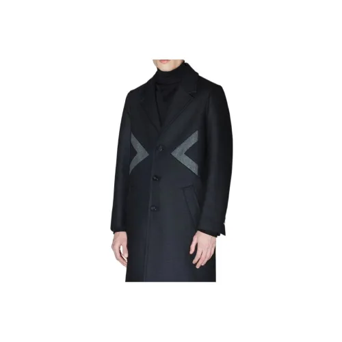 Neil Barrett Coats Men Black