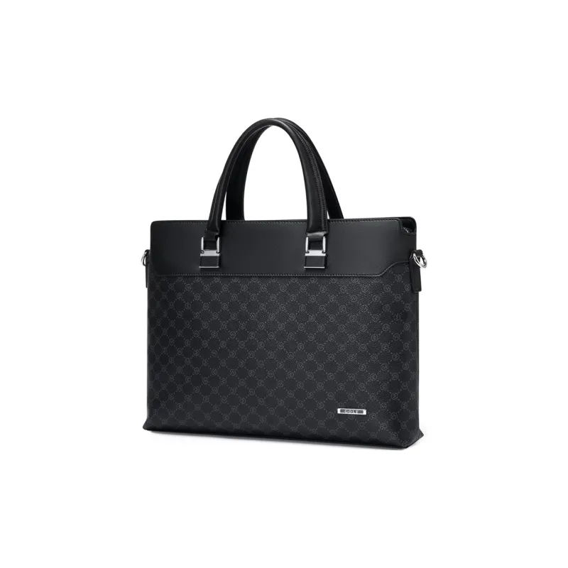 GOLF PVC Laptop Bag, Handbag, Shoulder Bag, Crossbody Bag, Briefcase Tubas Men's Black-2