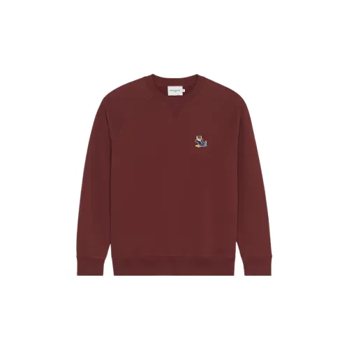 Maison Kitsune Back To Series Sweatshirts Men Red