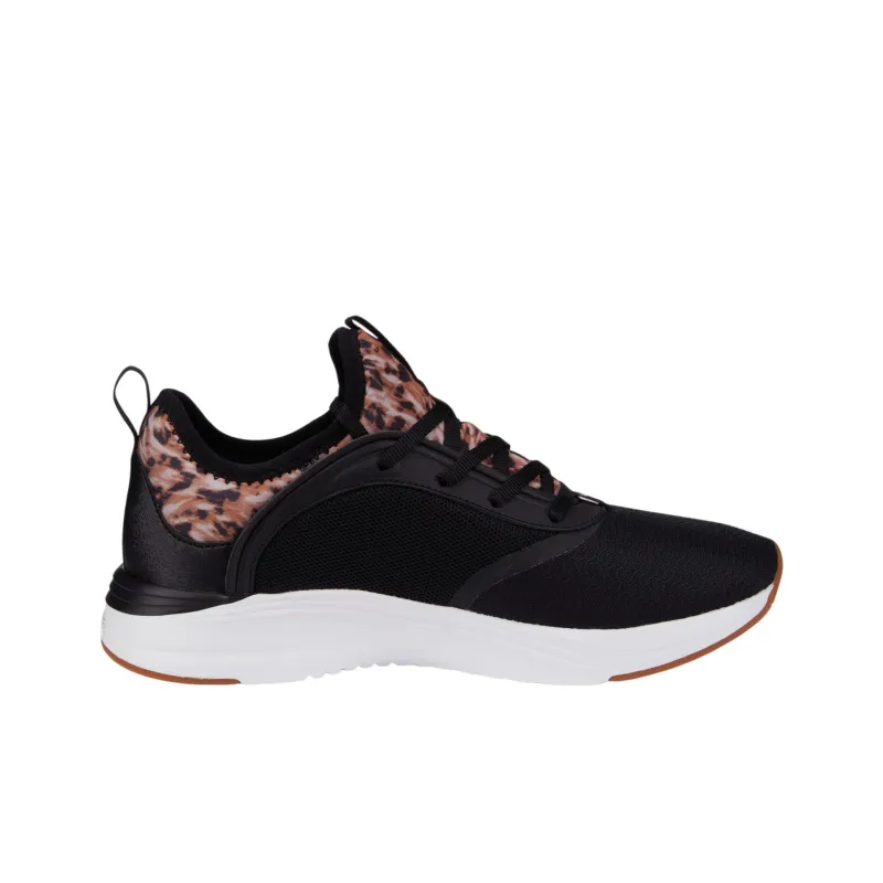 PUMA Softride Ruby Safari Anti-Slip And Wear-Resistant Lightweight Low-Top Running Shoes Women's Black Brown-1
