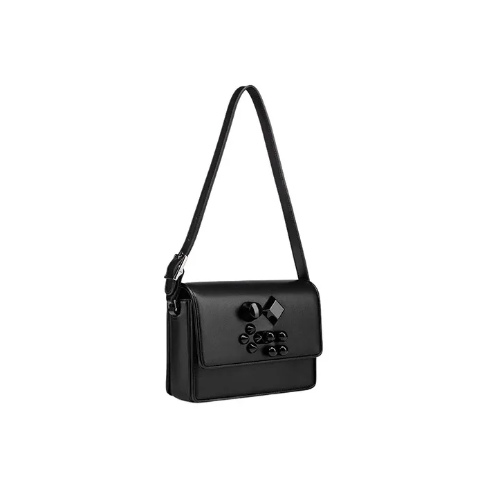 CL LUBOTING Calfskin Crossbody Bag Shoulder Bag Women's Black-1